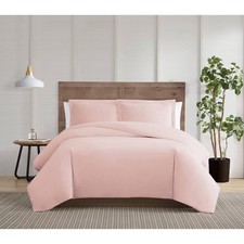 3pc Full/Queen Silver Duvet Set Blush - Truly Calm