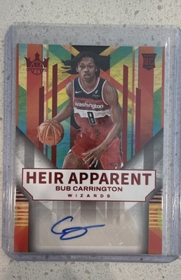 2024-25 Panini Court Kings - Heir Apparent Bub Carrington #HA-BUB Ruby /99 AU RC