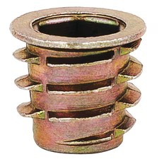 Hex Drive Threaded Insert, M8-1.25 Int Thrd Sz, 33/64 In L, 14.4 Mm Dia., Zinc