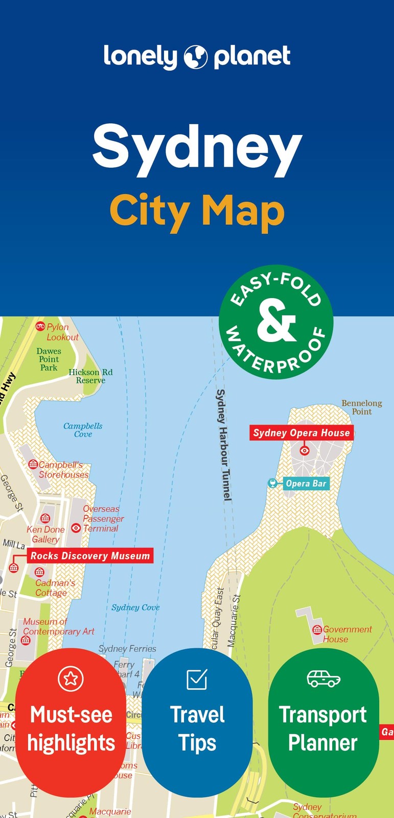 Lonely Planet Lonely Planet Sydney City Map (Map) Map