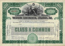 Western Continental Utilities, Inc., 1930er Jahre