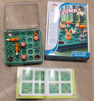 Smart Games Jumpin - Hase/Fuchs Spiel. Alter 7 bis Erwachsene. Puzzle für 1 Spieler. Sehr guter Zustand 100%