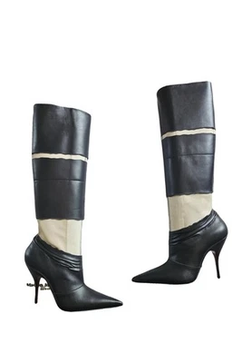 Christian Louboutin X Maison Margiela Xrismarteen knee-high Stiletto Boots 37 - Photo 1/4
