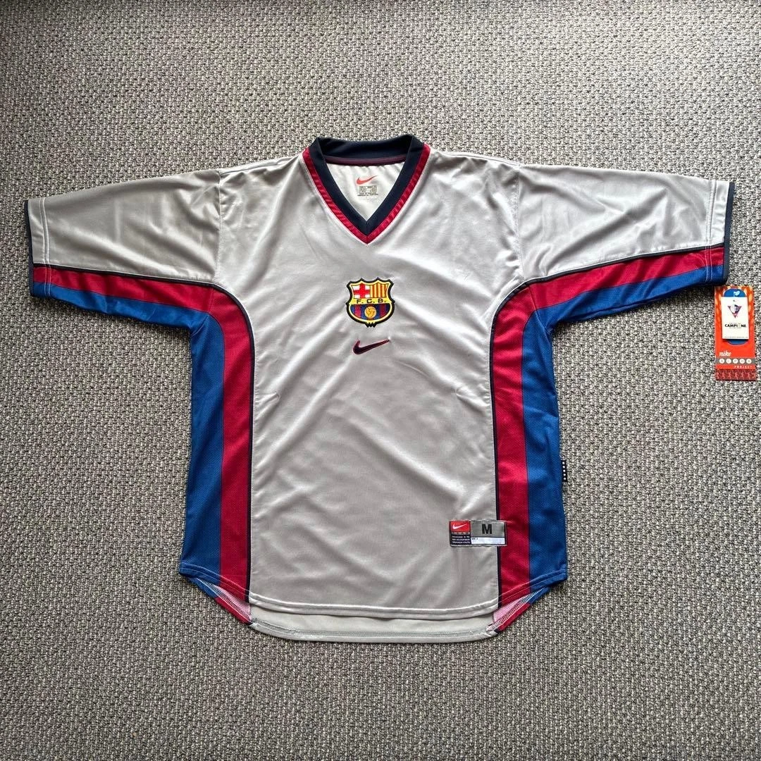 FC Barcelona Silver International Club Soccer Fan Apparel and
