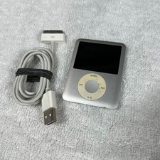 Apple iPod Nano 3rd Gen Silver A1236 Tested Working Sticky Buttons 8GB