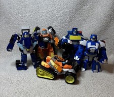 Transformers Rescue Bots - 5 figure Bundle - Playskool Brushfire Chase Dino VGC