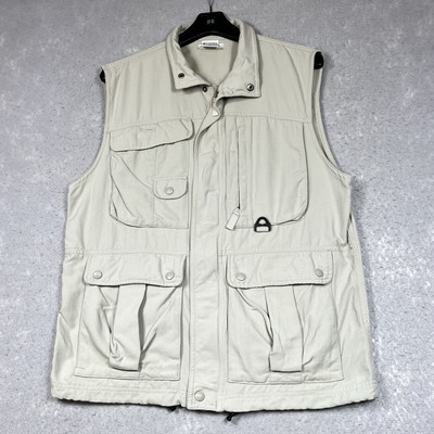 Columbia GRT Omni-Dry Vest Mens Medium Khaki Jacket Outdoors Fishing Pockets