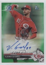 2017 Bowman Chrome Prospect Green Refractor 85/99 Vladimir Gutierrez Auto 4f5