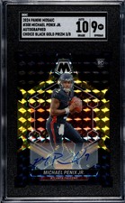 2024 Panini Mosaic Michael Penix JR. #308 Auto Black Gold Prizm SGC Auto 10 # /8