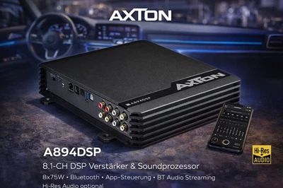 AXTON A894DSP 8.1-CH DSP Verstärker Soundprozessor Bluetooth Audio Streaming - Bild 1 von 4