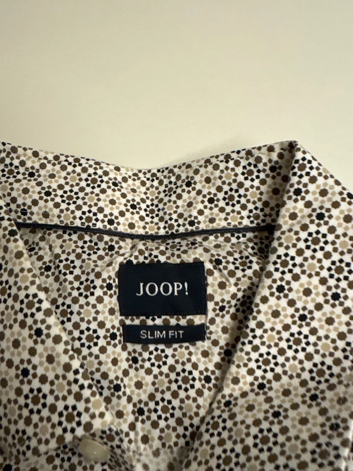 JOOP! Chemise Business Homme Beige Motif Slim Fit (EU 42, INT XL) - Photo 3/3