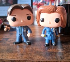 Funko Pop! The X-Files Dana Scully & Fox Mulder Vaulted #294 #294 No Box LOOSE