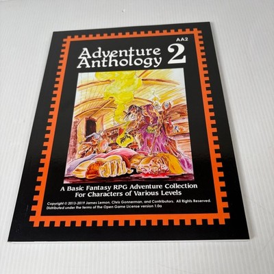 Adventure Anthology 2 Basic Fantasy RPG Collection 2019 1st Ed Paperback
