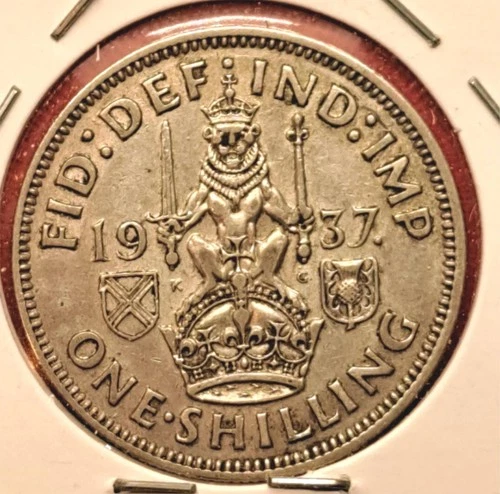 Photo of a 1937 George VI Shilling from an eBay sale