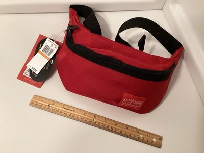 Manhattan Portage Brooklyn Bridge NY Fanny Pack Waist Bag CORDURA Fabric Red NWT