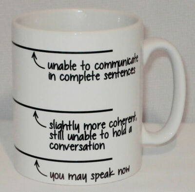 You May Speak Now Kaffeetasse personalisierbar lustig Frühstück Teetasse Geschenk