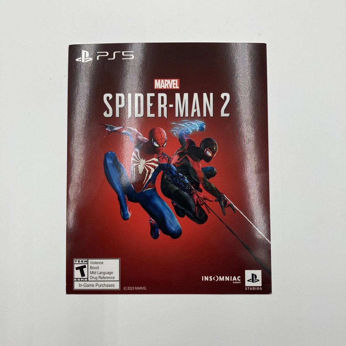 Playstation 5 Marvel Spider Man 2 Full Game Digital Code eBay