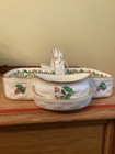 Tiffany Strawberry Basket Sugar & Creamer 4494 Hammersly Bone China — photo 3