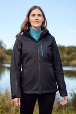 Mountain Warehouse Rainforest Women's Jacket Ladies Waterproof Hooded Rain Coat