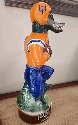 Decantador UF Gator Ezra Brooks 1972 original con etiquetas - Imagen 3 de 11