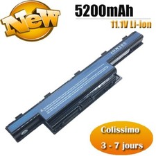 Batterie ordinateur portable packard bell AS10D31 AS10D3E 11,1V 5200mAh