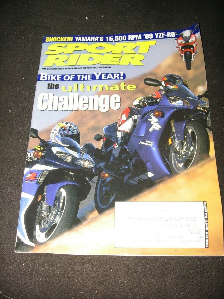 SPORT RIDER December 1998 Yamaha YZF-R6 R1 Aprilia RSV Mille