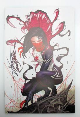 Silk #2, Marvel Comics Inhyuk Lee Venomized Virgin Variant Cover Signed with COA