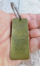 Vtg Brass Keychain  NBC Today Show 30 Years Key Ring Fob TV Show Memorabilia