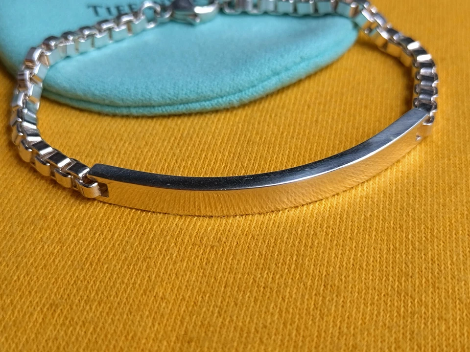 Genuine Tiffany & Co. Venetian Link I.D. Bracelet 7.5 inch - Image 3 of 4