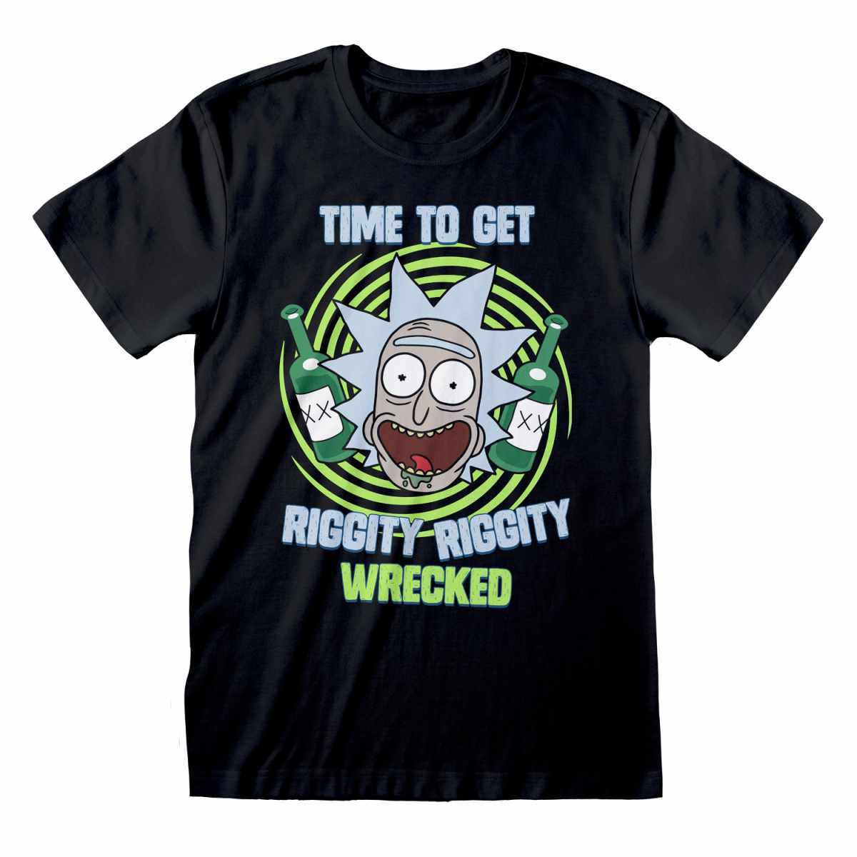 ALTRA T shirt Rick And Morty nera unisex Riggity Wrecked