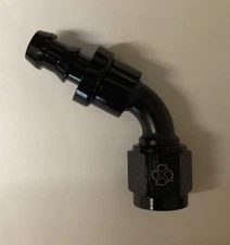 C47 -6 AN 6 AN 60° Push-On Hose End fittings Push Lock Aluminum Black