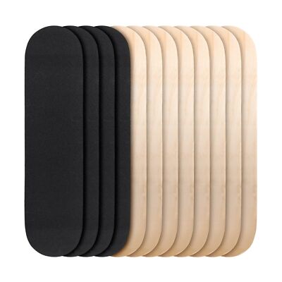 Meooeck 12 Pcs Blank Skateboard Decks for Art Painting 32 x 8 Inches, Wood Sk...