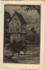 Old postcard postcard Rothenburg - Toppler castle GERMANY (1074319)