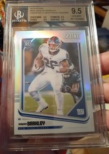 2018 Saquon Barkley Prizm Silver Prizm SP/99 #442 Score RC BGS 9.5 