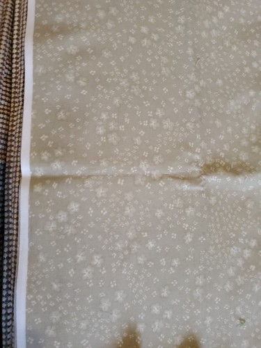 Vnt Sewing Fabric Beige Calico Floral 18x45" 100% Premium Cotton - Picture 4 of 4