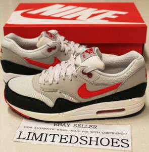 NIKE AIR MAX 1 ESSENTIAL LIGHT BONE CHILLING RED 537383-060 Mens US 7 Size  | eBay