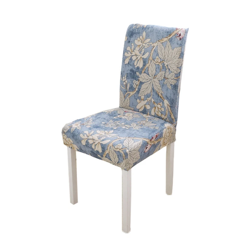 1/4/6pcs Stretch Spandex Dining Printed Chair Covers Slipcovers Home Decor Room - Image 4 of 4