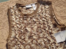 Image of SWEATER VEST - LIZ CLAIBORNE SCOTTISH MOORS LINE - SIZE LARGE PETITE