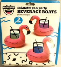 Big Mouth 3 Inflatable Pool Party Beverage Boats Pink Flamingos