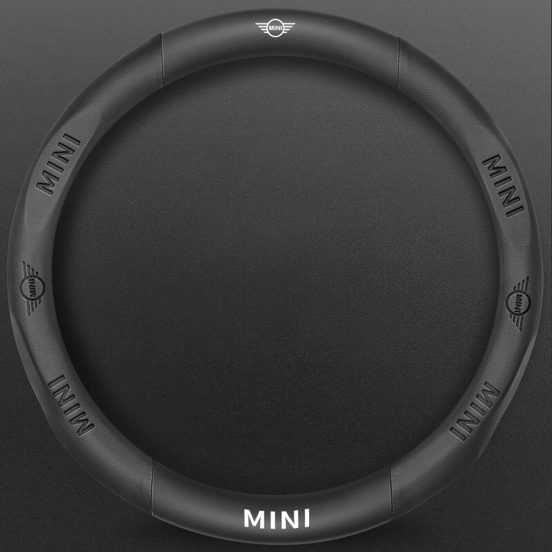 For BMW MINI Steering Wheel Cover Leather Car Accessories 15