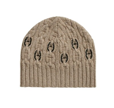 帽子 HERMES Cashmere Knit Beanie Margiela Era Hermes Beanie Tri Maillon Tresse Beige Cashmere M New | eBay