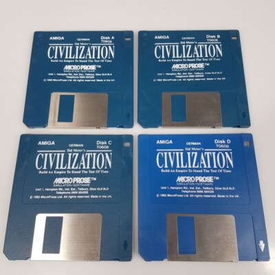MicroProse, Sid Meiers Civilization Amiga Commodore Game Game German 1992 #2