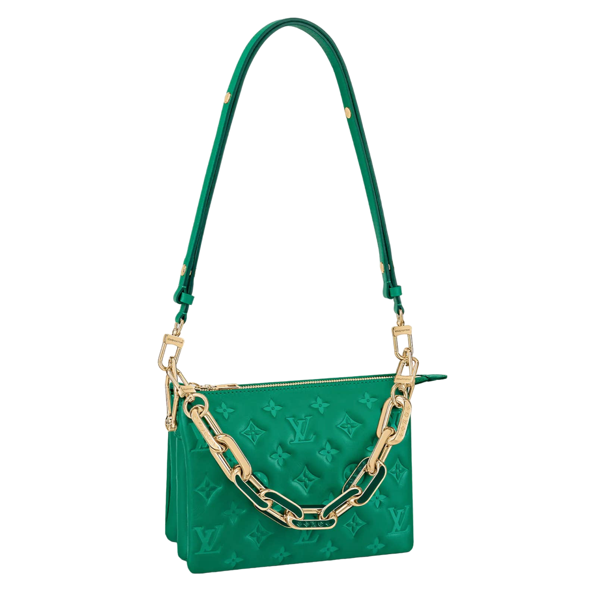 Louis Vuitton Coussin BB Emeraude Green Monogram Chain Shoulder