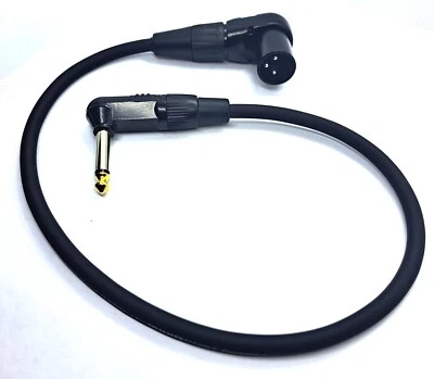 KABELBETRIEB Cable de audio XLR ángulo - macho a conector de 6,35 mm mono ángulo vers. Longitudes