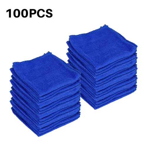 100PC Mikrofasertücher KFZ Reinigung Poliertuch Waschlappen Microfasertuch 30*30 - Bild 23 von 23