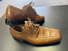 Stacey Adams Men  s Size 8 M Lace Up Dress Shoes Tan Brown