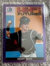 2022 Bowman Chrome Mega Hi-Fi Futures Purple Refractor #HIFI-17 Henry Davis /250