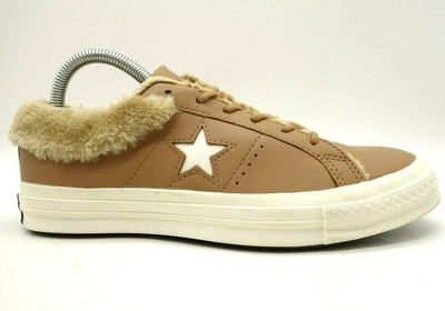 converse faux fur one star