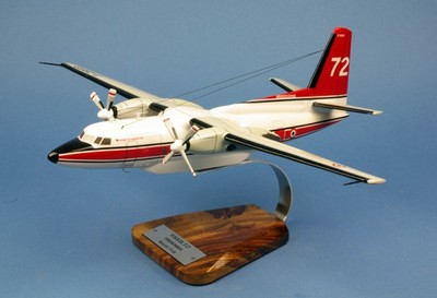  Fokker 27 Firefighter PELICAN  72 F-ZBFG 1:65 Woodmodel  / Aircraft / YAKAiR