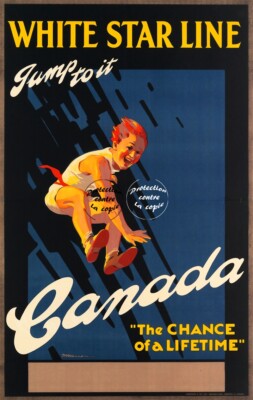 WHITE STAR LINE CANADA Rzbc - POSTER HQ 50x70cm eines VINTAGE POSTERS